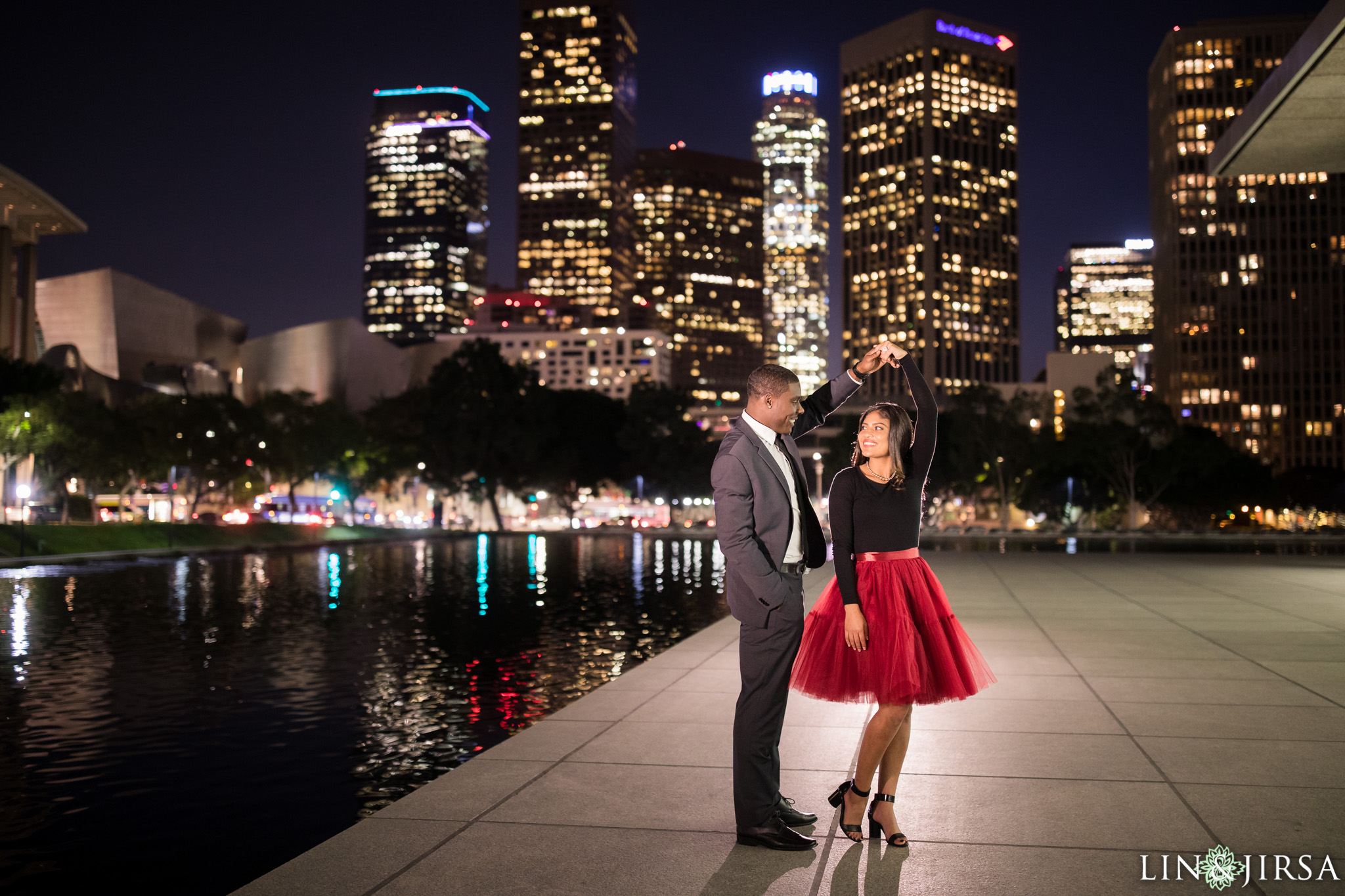 11 USC downtown los angeles engagement photography
