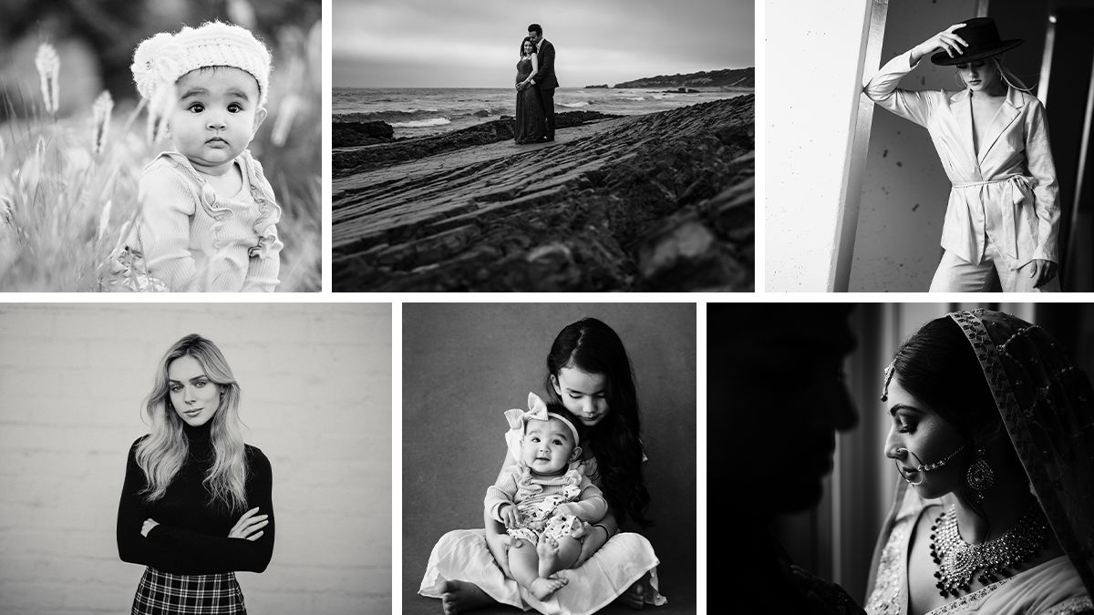 Black and white Lightroom presets — dramatic portrait with rich tonal contrast