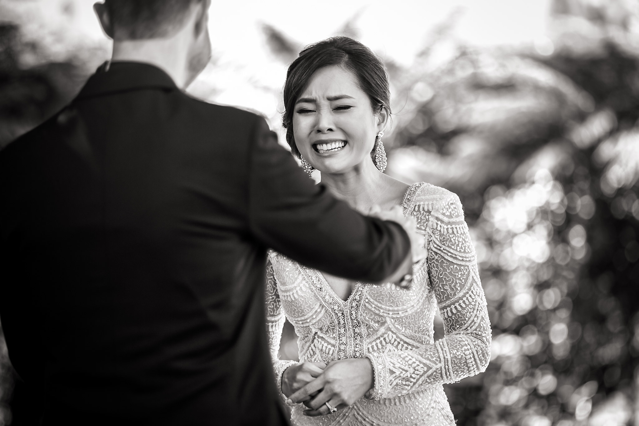 first look kevin holding bride