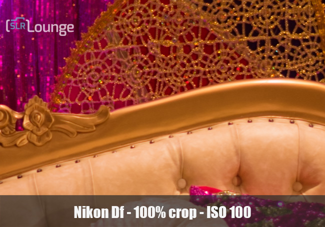 Camera sample image at ISO 100 showing clean, noise-free image quality