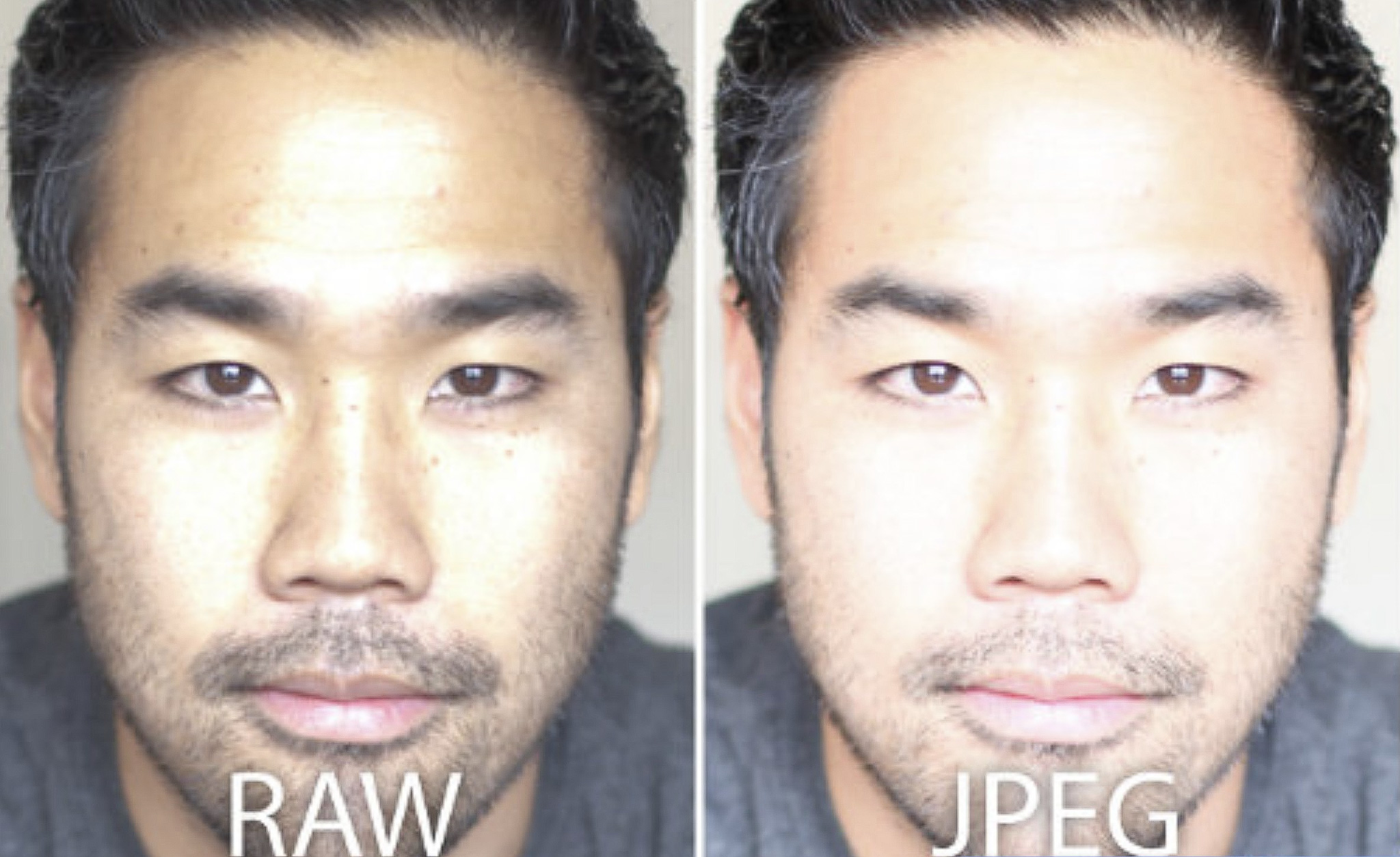 raw vs jpg example unedited over exposed highlight recovery